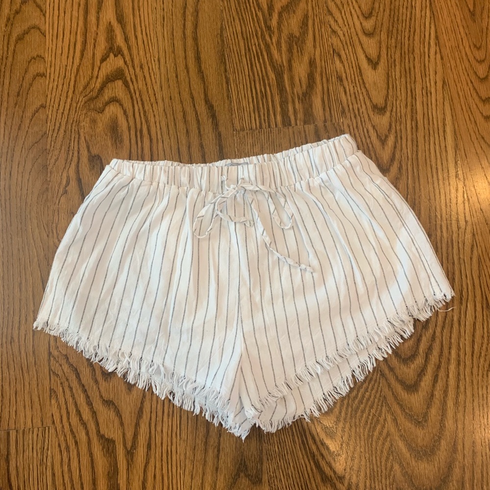 Stripped Flowy Shorts